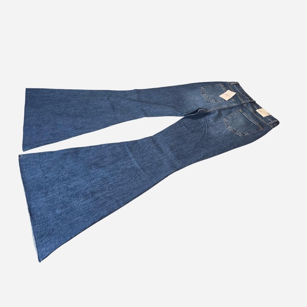 Flared Embroidered Blue Jeans Daisies- 29 - Picture 2 of 4